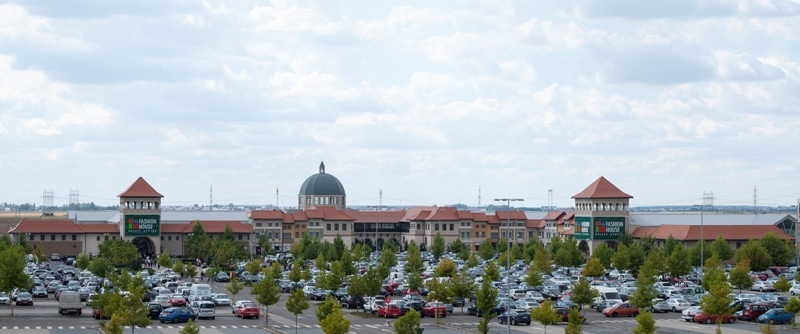 Fashion House Outlet Centre Militari in Western Bucharest Panorama View