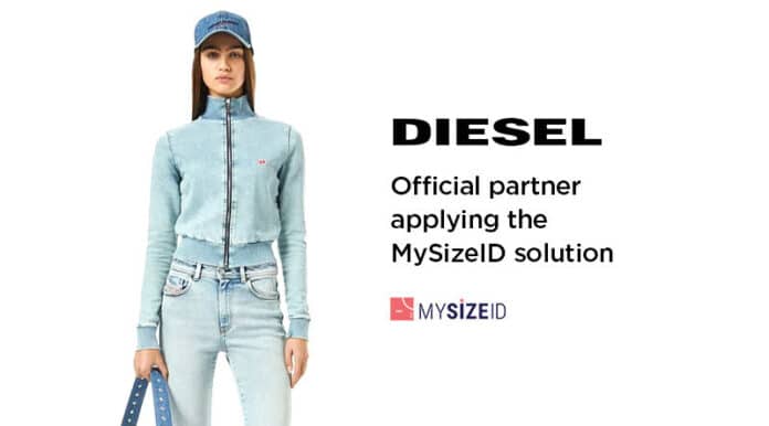 Diesel, official partner applying the MySizeID solution.